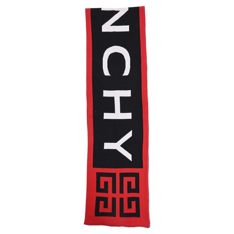 Givenchy LogoPrint Scarf In Multicolor Cotton